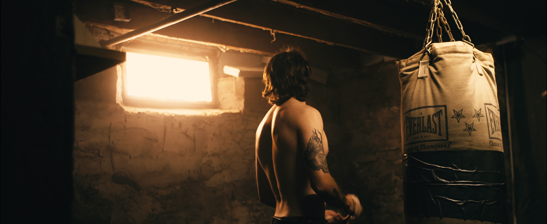 Friends hanging out at night